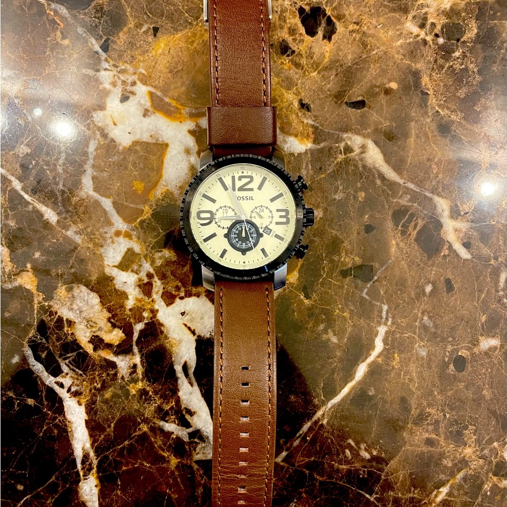 Fossil Watch Watch Leather Strap